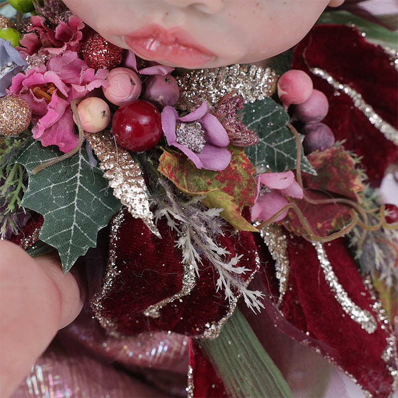 16-Inch/40cm Vinyl Forest Sprite Red-purple Doll