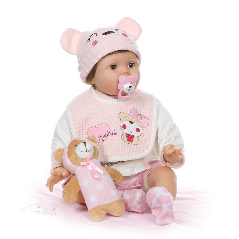 55CM Realistic Reborn Baby Dolls Girl Blinking Eyes Weighted Body Vinyl Silicone 22 Inch Reborn Dolls | Weighted Body Vinyl Silicone 22 inch Reborn Dolls