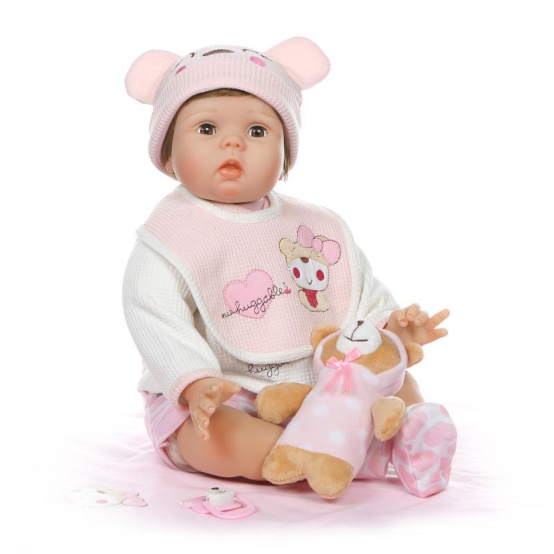 55CM Realistic Reborn Baby Dolls Girl Blinking Eyes Weighted Body Vinyl Silicone 22 Inch Reborn Dolls | Weighted Body Vinyl Silicone 22 inch Reborn Dolls
