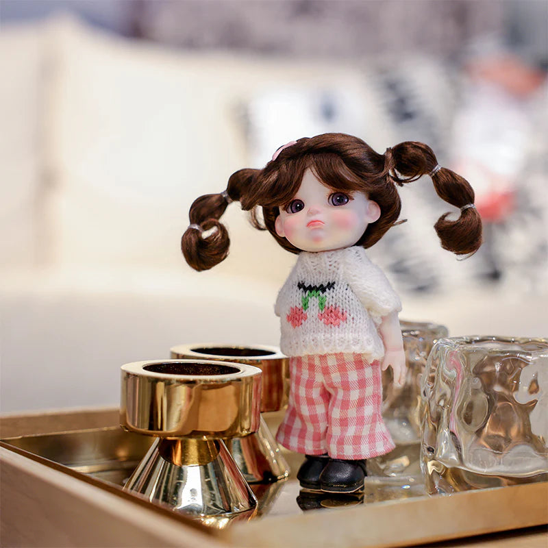 Mini Porcelain Doll – 6 Inch/15cm Handmade Collectible