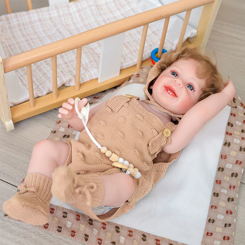 22-inch/55cm cute baby modelling enamel doll