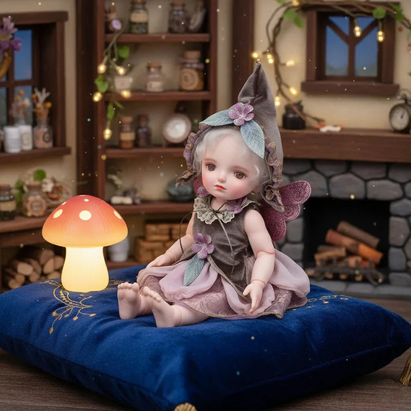 20 inch/50cm Articulated Fantasy Doll Silver Gray Hair Purple Eyes Lolita Fashion Collector Gift
