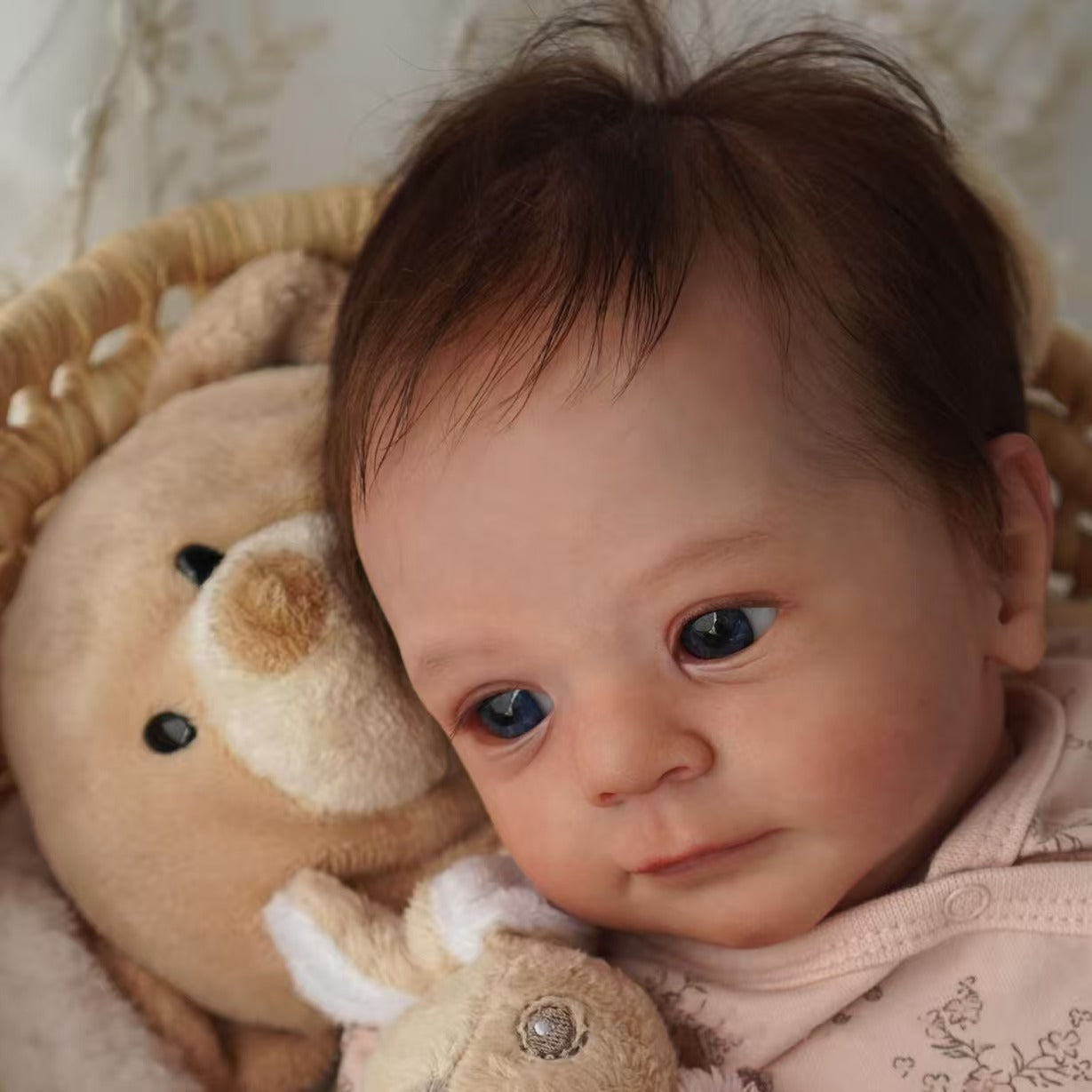18-Inch/45CM Lifelike Already Painted Doll Newborn Baby Reborn Doll Hand Paint with Genesis High Quality 3D skin Tone