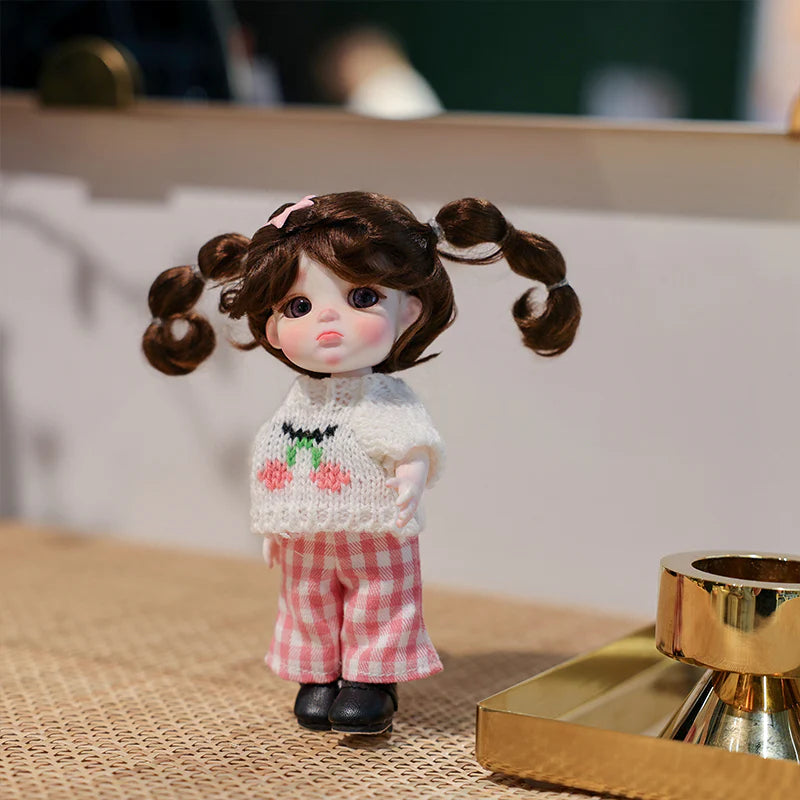 Mini Porcelain Doll – 6 Inch/15cm Handmade Collectible