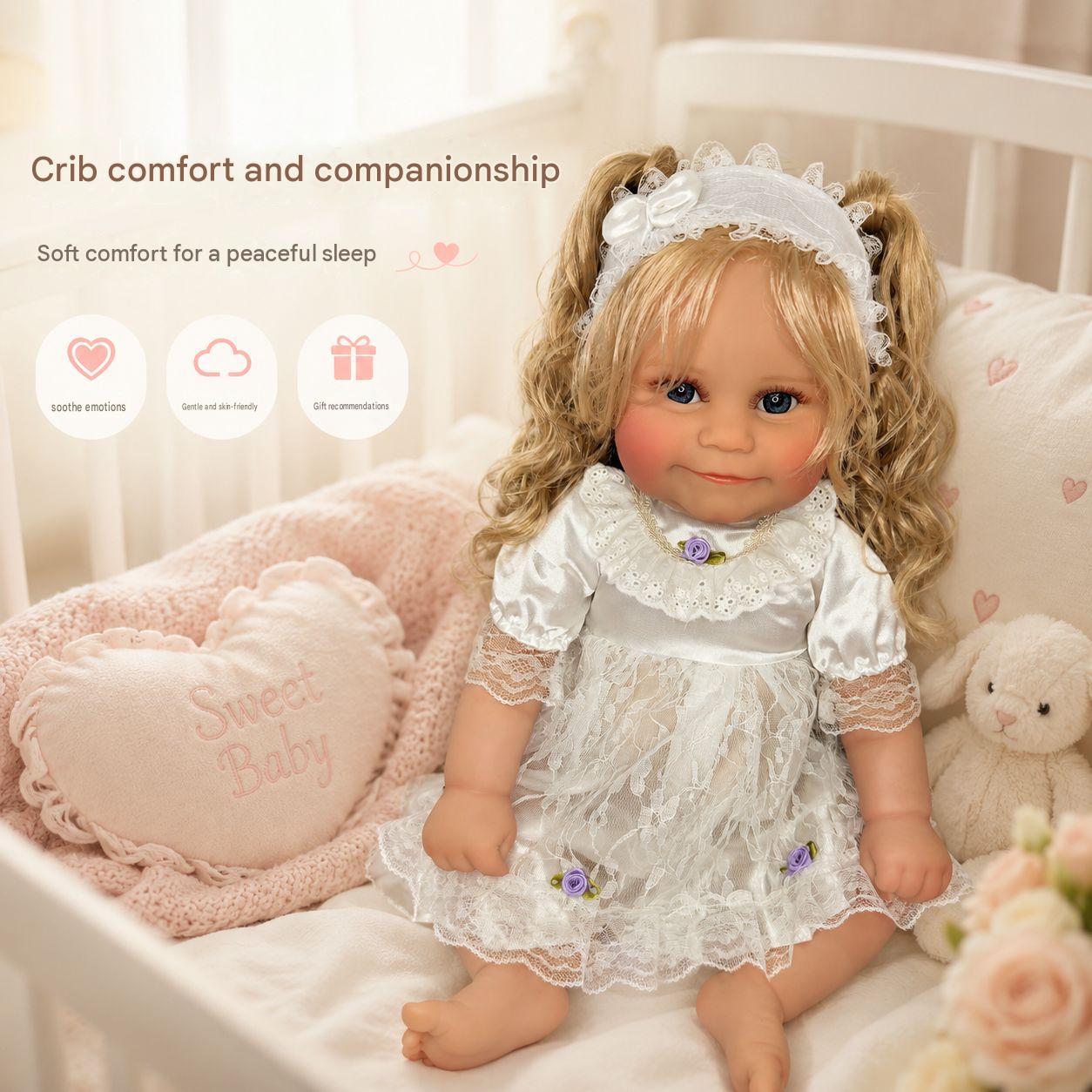 True‑to‑Life 20 Inch with Full Vinyl Body Doll, Great Interactive Present for Birthday Milestones and Holiday Seasons