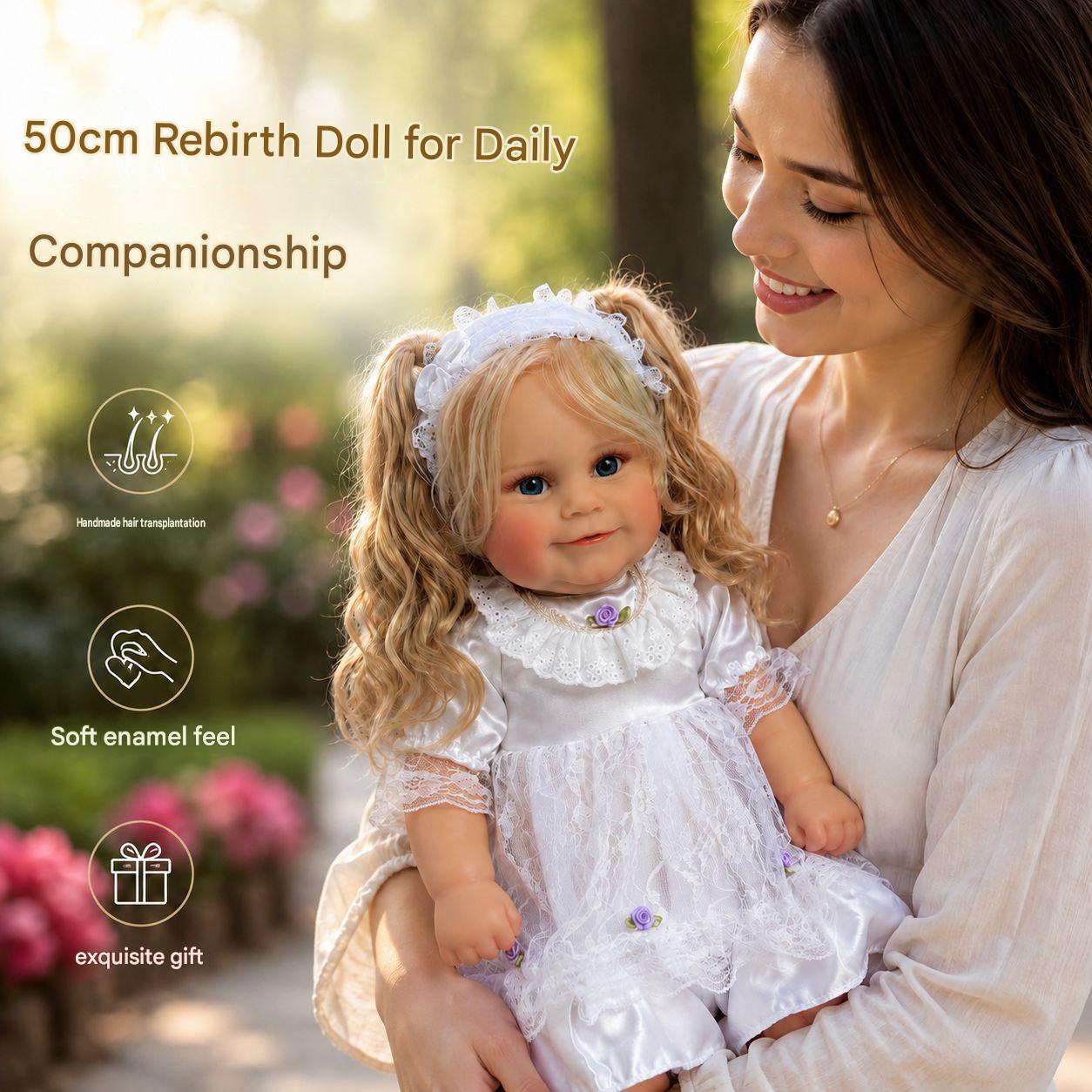 True‑to‑Life 20 Inch with Full Vinyl Body Doll, Great Interactive Present for Birthday Milestones and Holiday Seasons