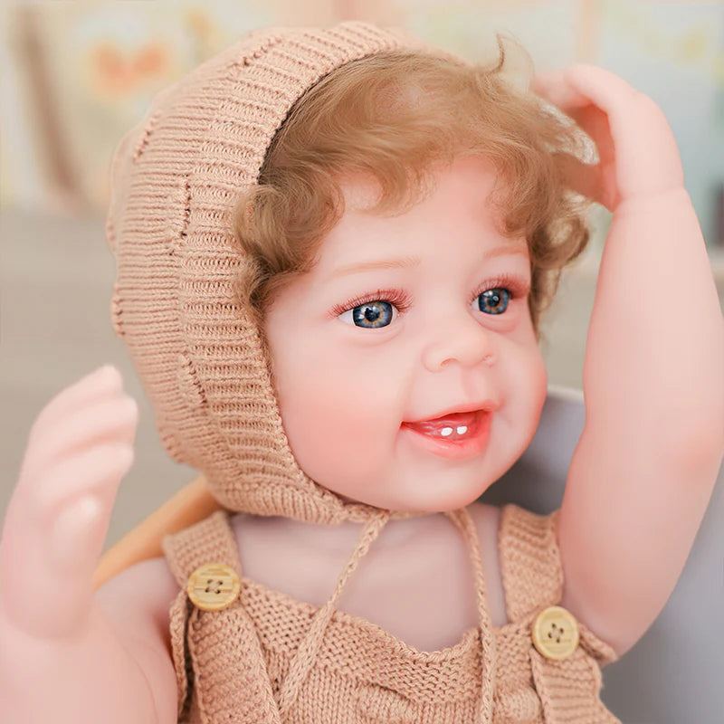 22-inch/55cm cute baby modelling enamel doll