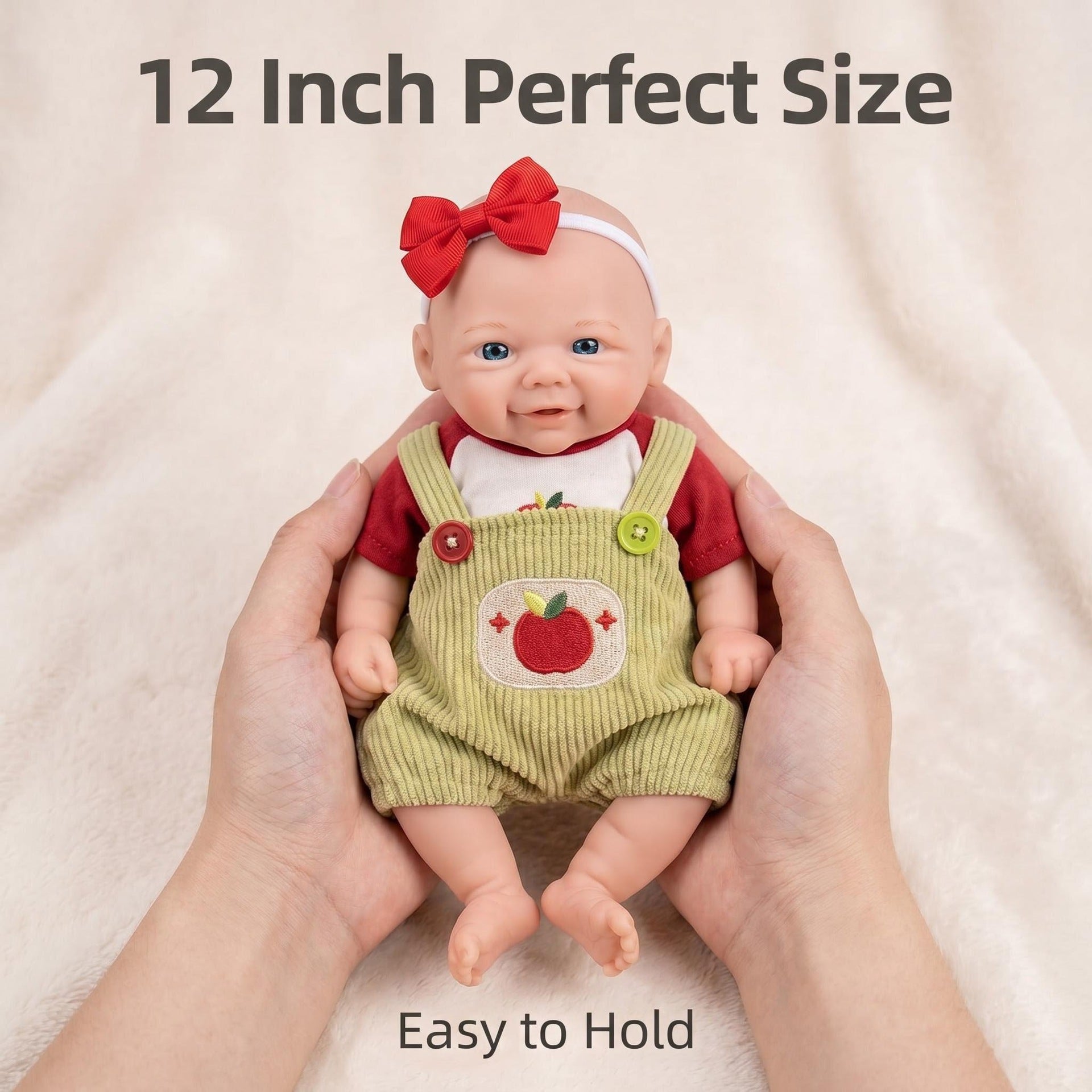 12Inch Mouth can Open smile Super Soft Solid Silione Comes With Pacifer Squishy Elastic