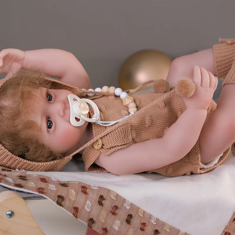 22-inch/55cm cute baby modelling enamel doll