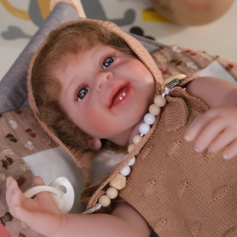 22-inch/55cm cute baby modelling enamel doll