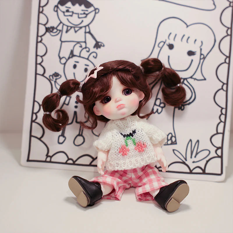 Mini Porcelain Doll – 6 Inch/15cm Handmade Collectible