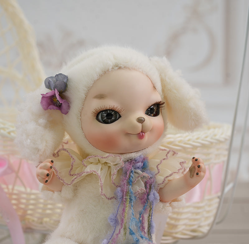 Posable Porcelain Puppy Doll Ball-Jointed Doll (BJD) 10 Inch/25cm