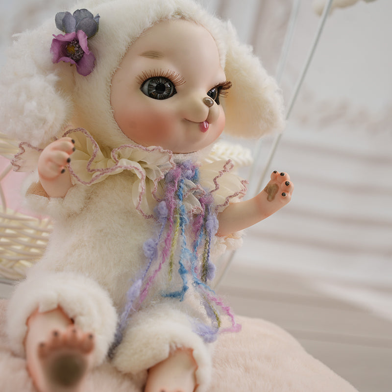 Posable Porcelain Puppy Doll Ball-Jointed Doll (BJD) 10 Inch/25cm