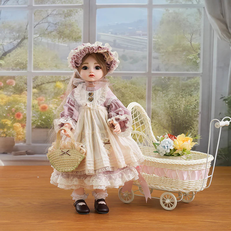18‑Inch/45cm Hand‑Painted Dress Up Vinyl Doll (BJD) Pastoral‑Style Doll