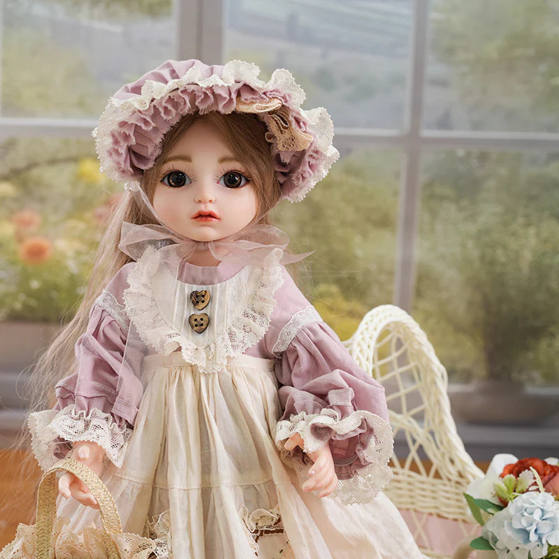 18‑Inch/45cm Hand‑Painted Dress Up Vinyl Doll (BJD) Pastoral‑Style Doll