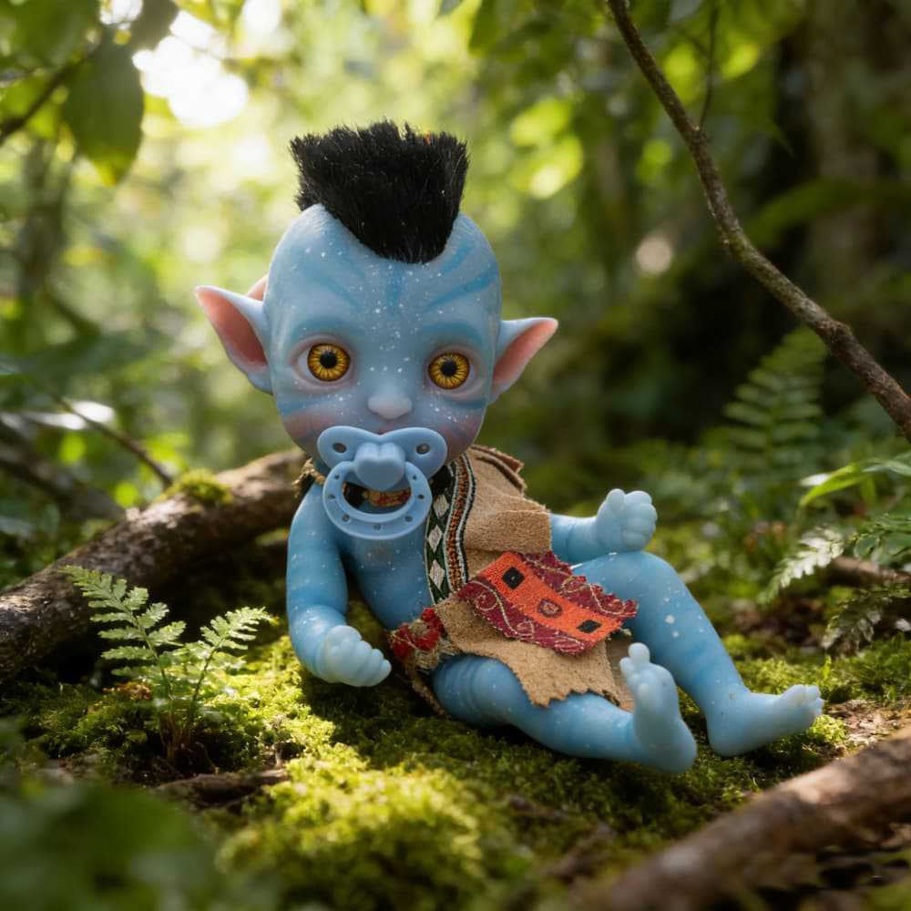 8-Inch/20cm Cute Mini Full Silicone Avatar Reborn Dolls