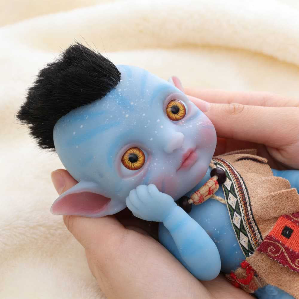 8-Inch/20cm Cute Mini Full Silicone Avatar Reborn Dolls