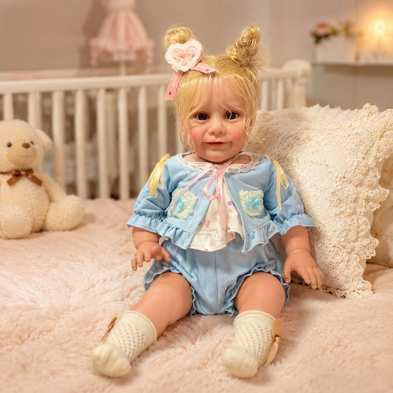 24 Inch with Cloth Body Reborn Style Doll, Thoughtful Keepsake for Birthday Moments and Upcoming Holiday Seasons