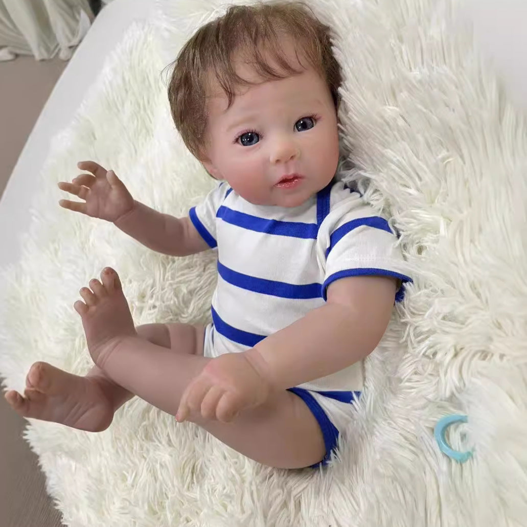 20Inch Lifelike Reborn Baby Dolls with Cloth Body 3D Skin Handmade Doll Kids Toy for Girls Reborn Dolls
