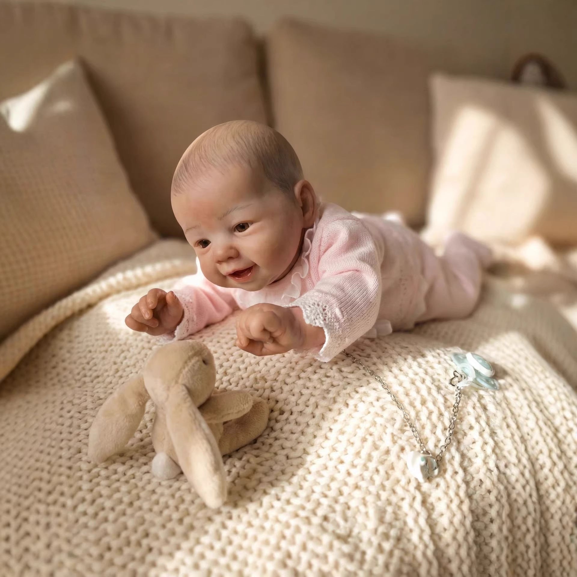19inch Full body silicone vinyl Reborn Doll Newborn Baby doll