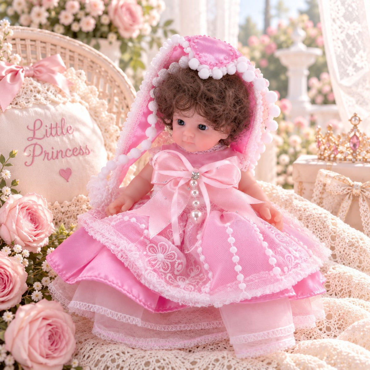 New 8 inch Full Silicone Body Reborn Doll, Changeable Clothes for Girls, Toy, Friend Gift for Kids