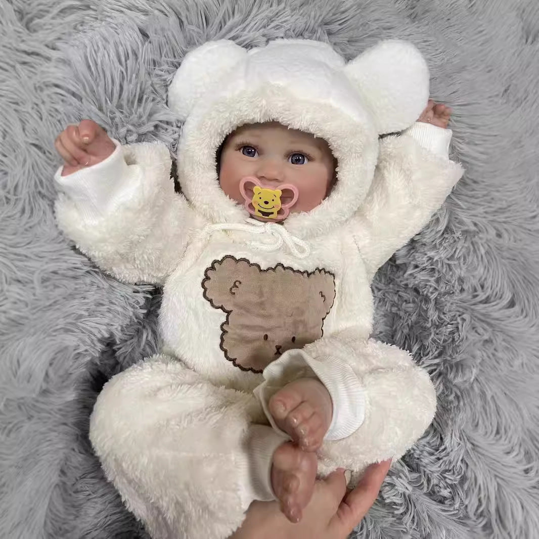 24inch Reborn Dolls with Cloth Body Touch Soft painted hair,  Newborn Baby Dolls Toys for Girls Reborn Dolls