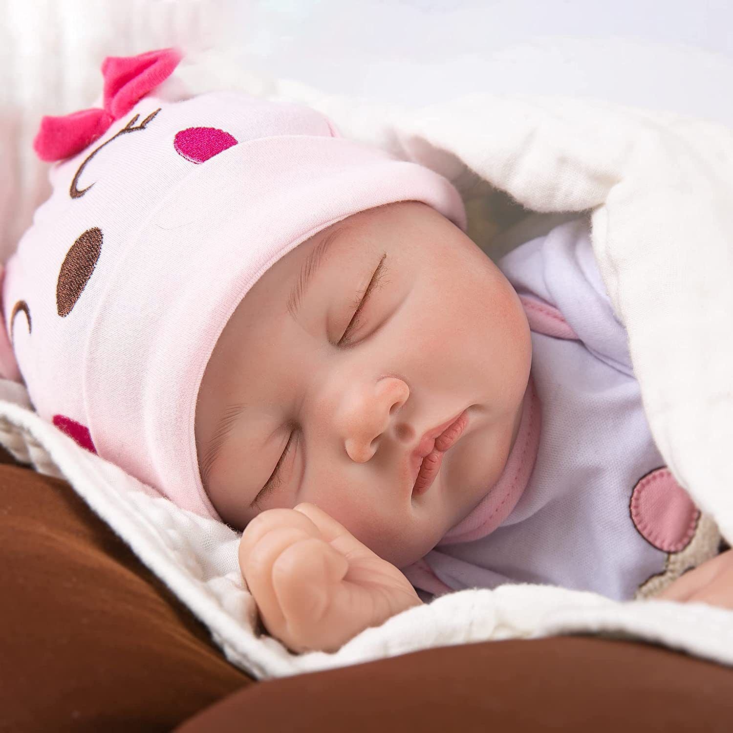 Sleeping Reborn Doll 22 inch With Cloth Body, With different styles, Festival Present Toy & Collector Gift For Girls
