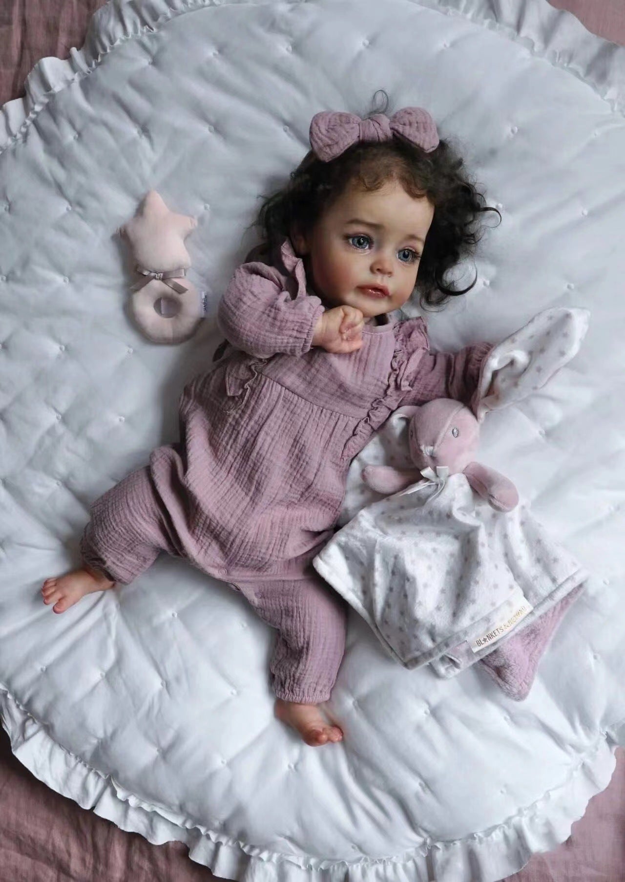 24inch Reborn Dolls with Cloth Body Lifelike Doll Women Girl Gift