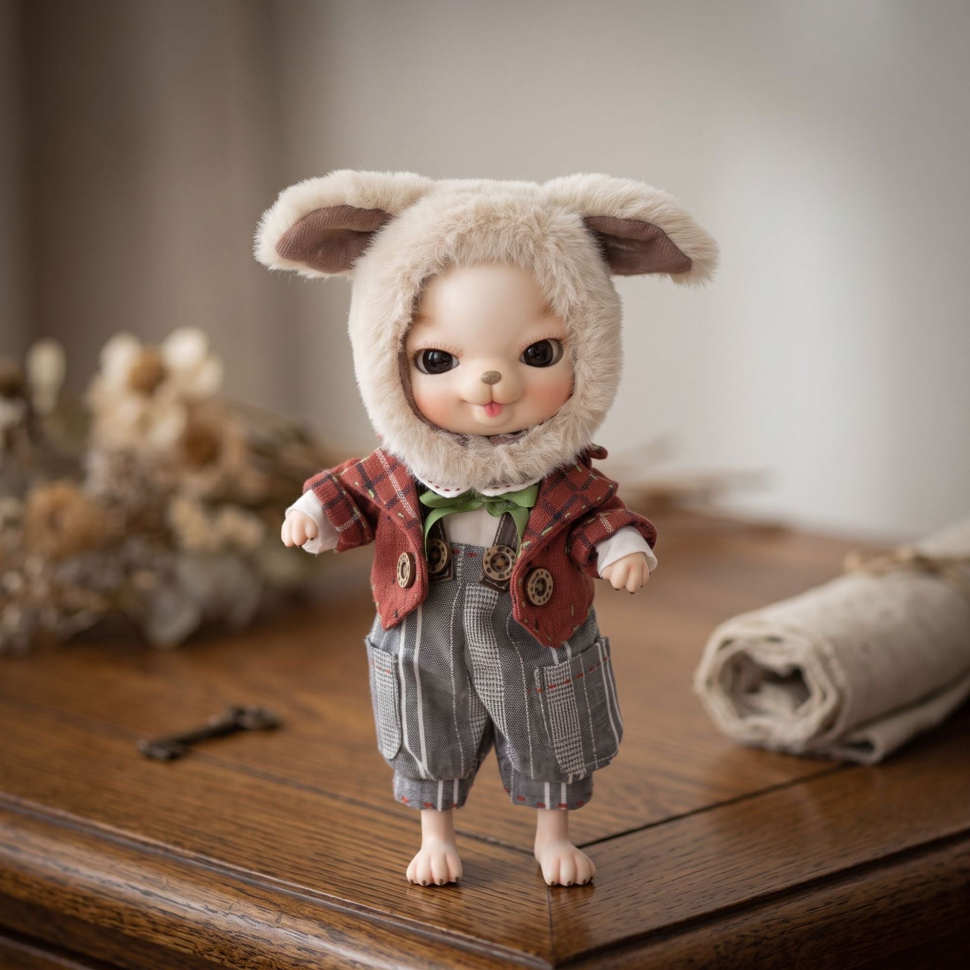 10 inch Delicate ceramic body doll with ball joint design, Toy Gift for Girls & Doll Collectors