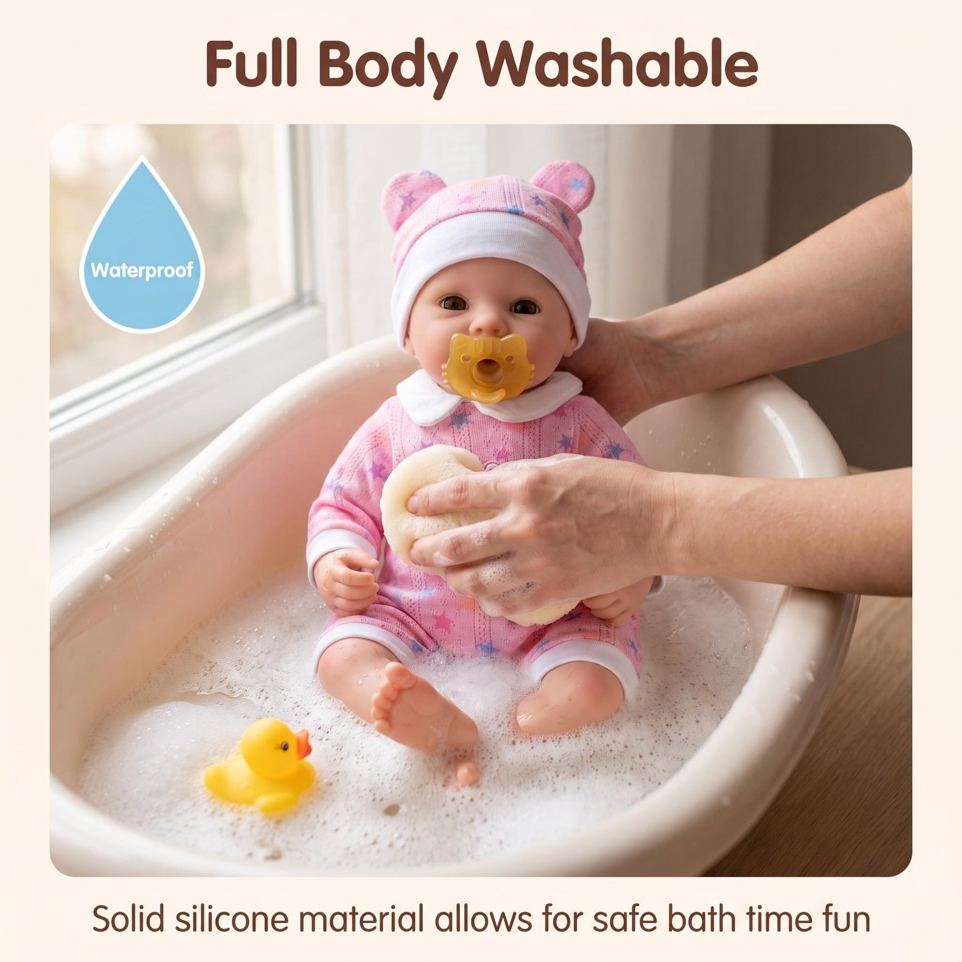 12 Inch Full Silicone Lifelike Baby Doll, Fun Interactive Play Experience, Ideal Keepsake for Kids and Adult Doll Collectors