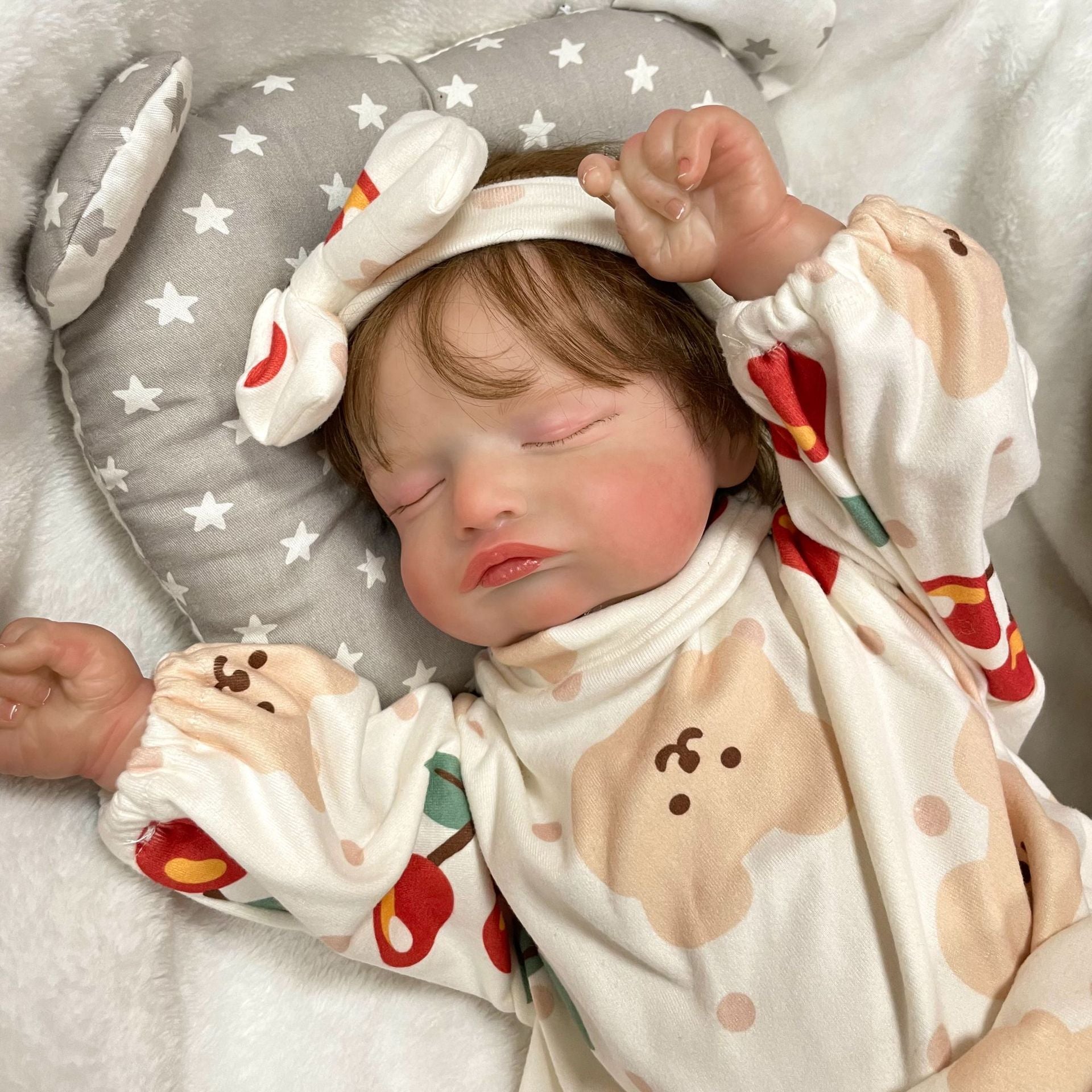 19inch Handmade Reborn Dolls with Cloth Body Realistic Children Play Toy for Little Girls