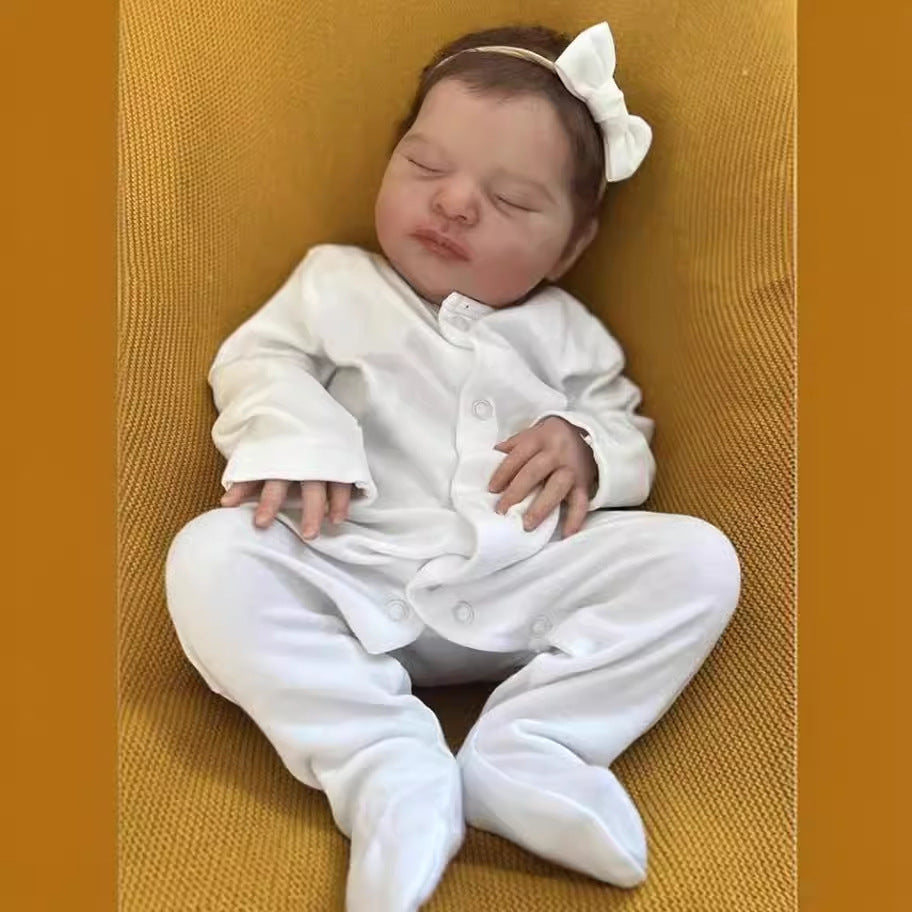 20inch Reborn Dolls with Cloth Body Touch Soft Newborn Baby Dolls Toys for Girls