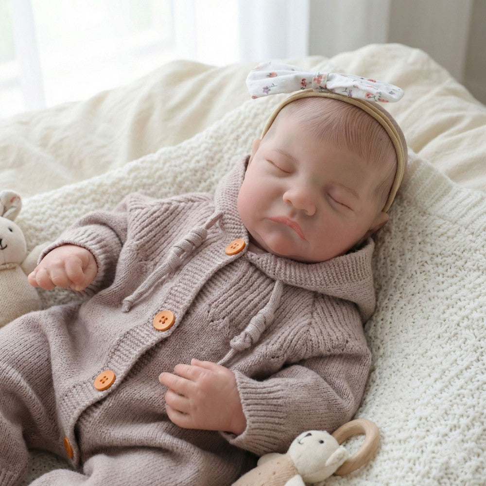 19 Inch Lifelike Sleeping Reborn Baby Dolls Girl