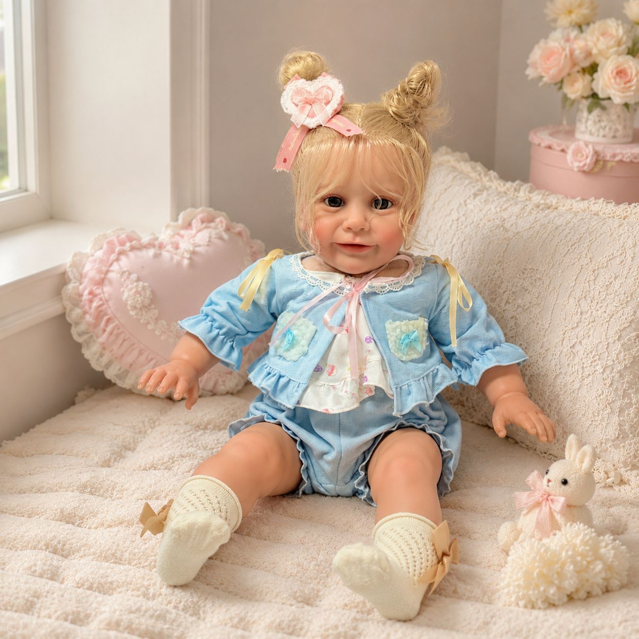 24 Inch with Cloth Body Reborn Style Doll, Thoughtful Keepsake for Birthday Moments and Upcoming Holiday Seasons