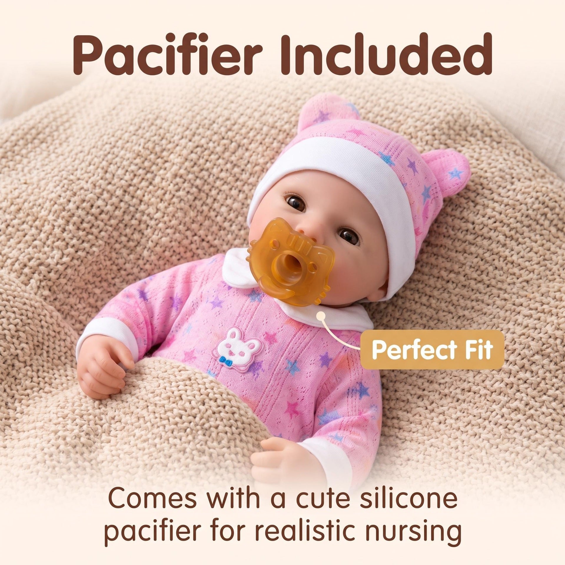 12 Inch Full Silicone Lifelike Baby Doll, Fun Interactive Play Experience, Ideal Keepsake for Kids and Adult Doll Collectors