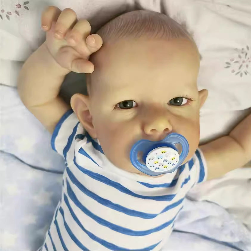 20&28Inch Realistic Reborn Dolls with Cloth Body Detailed 3D Skin Handmade Collectible Doll Toy for Girls & Doll Lovers