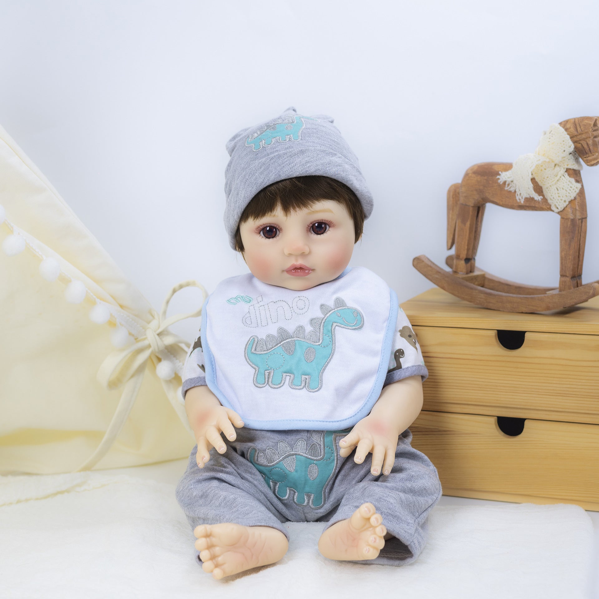 18 Inch with Full Vinyl Realistic Baby Doll, Go‑to Holiday Surprise, Adorable Keepsake Gift for Birthday Gathering and Holiday Family Time