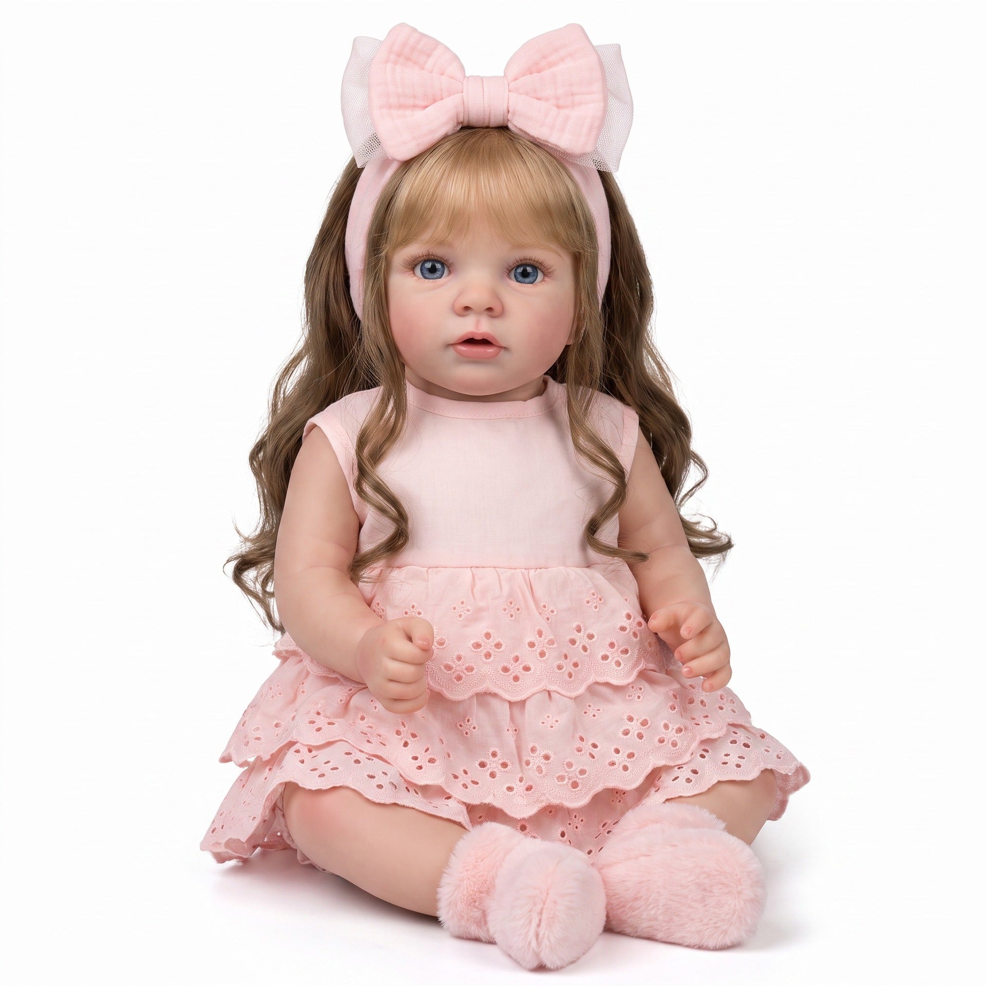 Soft Snuggle Companion 21 Inch with Cloth Body Reborn Doll, Wonderful Gift for Birthdays & Holiday Leisure Time