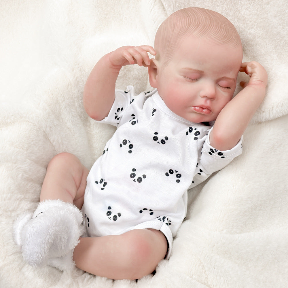 Surprise Your Loved One: 20 Inch Full Vinyl Reborn Sleeping Doll, Authentic Newborn Companion Toy for Birthday
