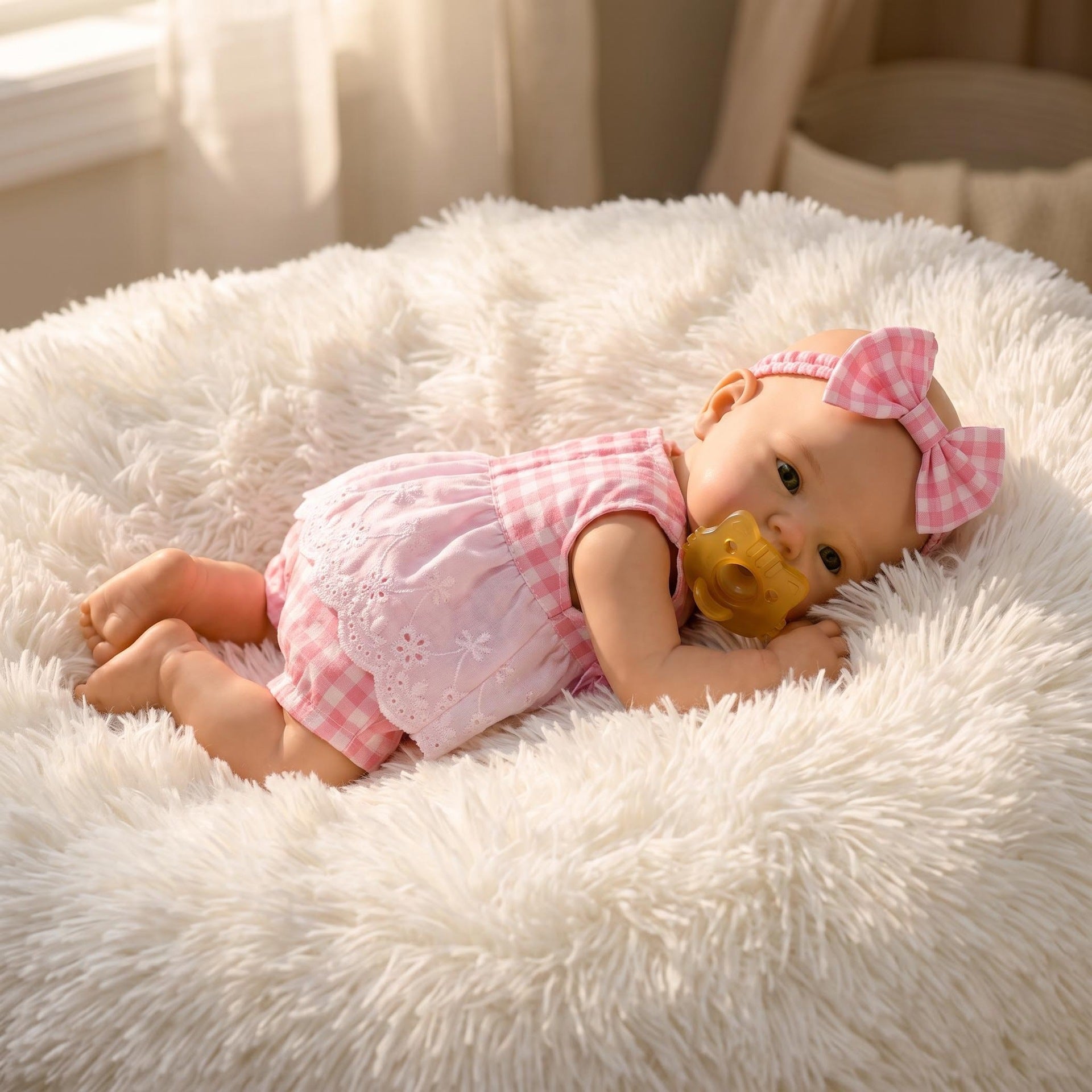 12 Inch Full Silicone Realistic Baby Doll, Full‑Body Washable Feature, Wonderful Keepsake for Kids and Adult Doll Collectors
