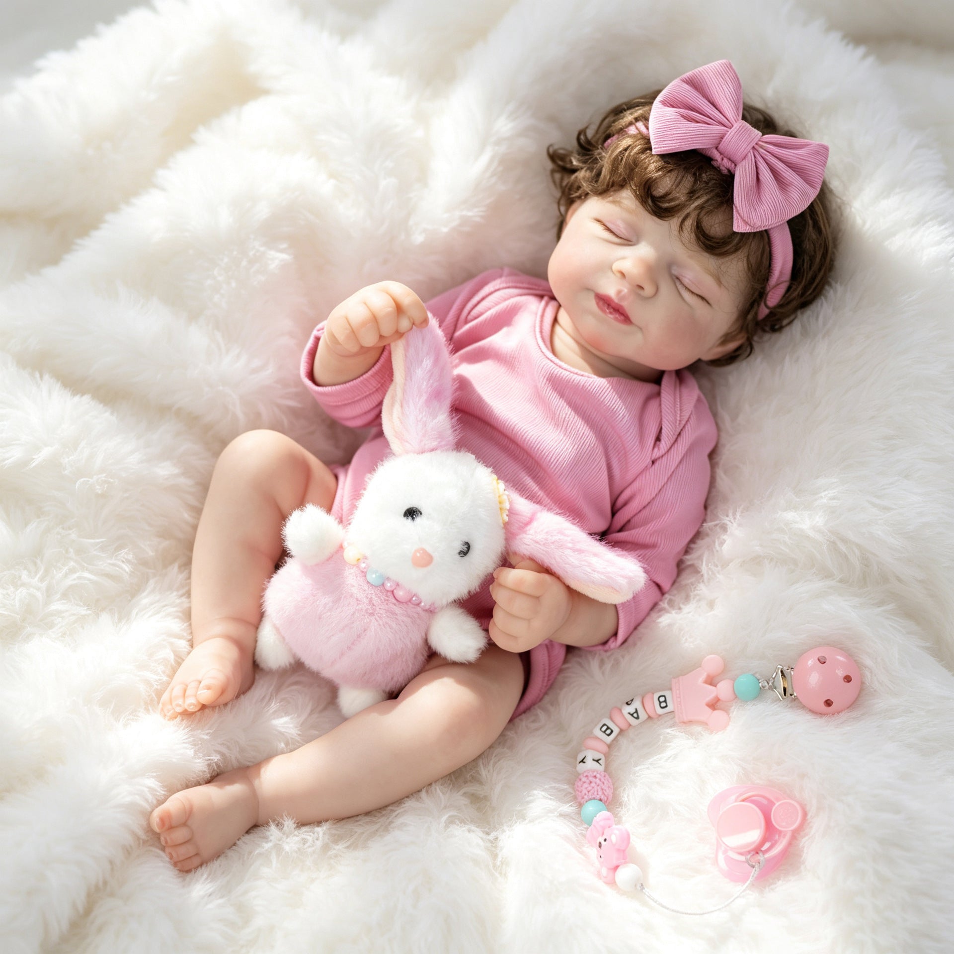 18 Inch Full Vinyl Body Reborn Companion Doll, For Home Display & Interactive Play, Special Memento for Holiday Celebrations and Birthdays