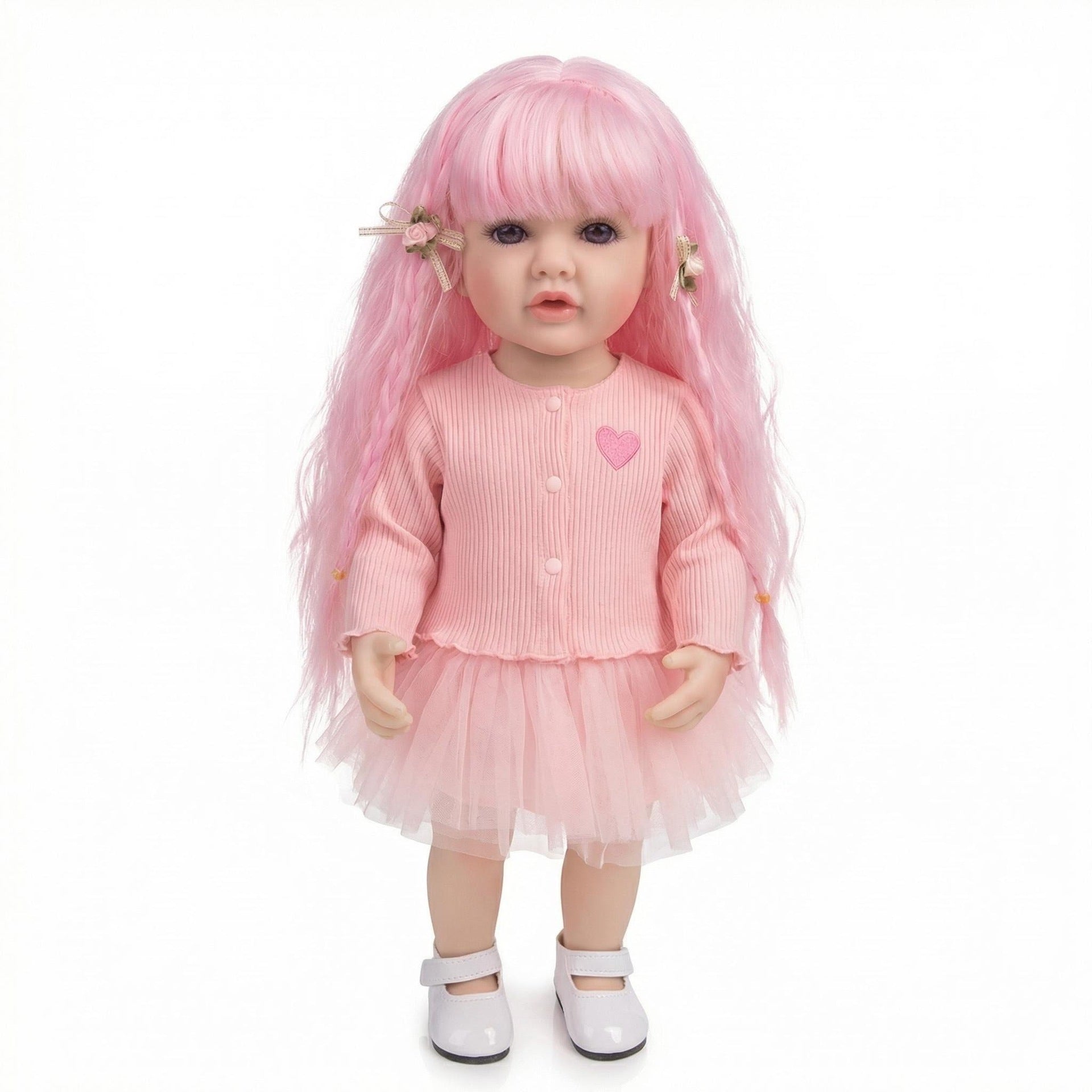 22 inch embroidery thread pink love Betty simulation reincarnation doll reborn doll