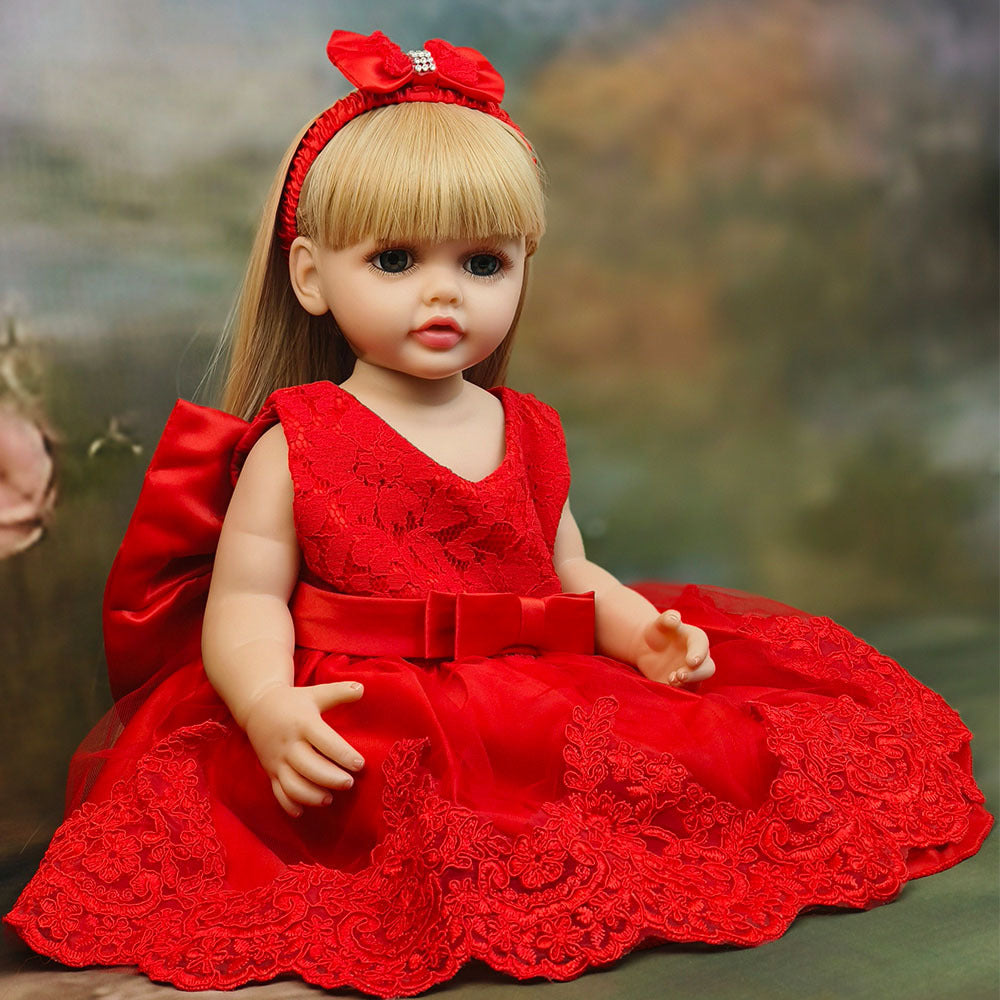 22 Inch with Full Vinyl Sound‑Sensor Reborn Doll, Engaging Companion Play Toy, Perfect Present for Kids & Adult Collectors on Special Days