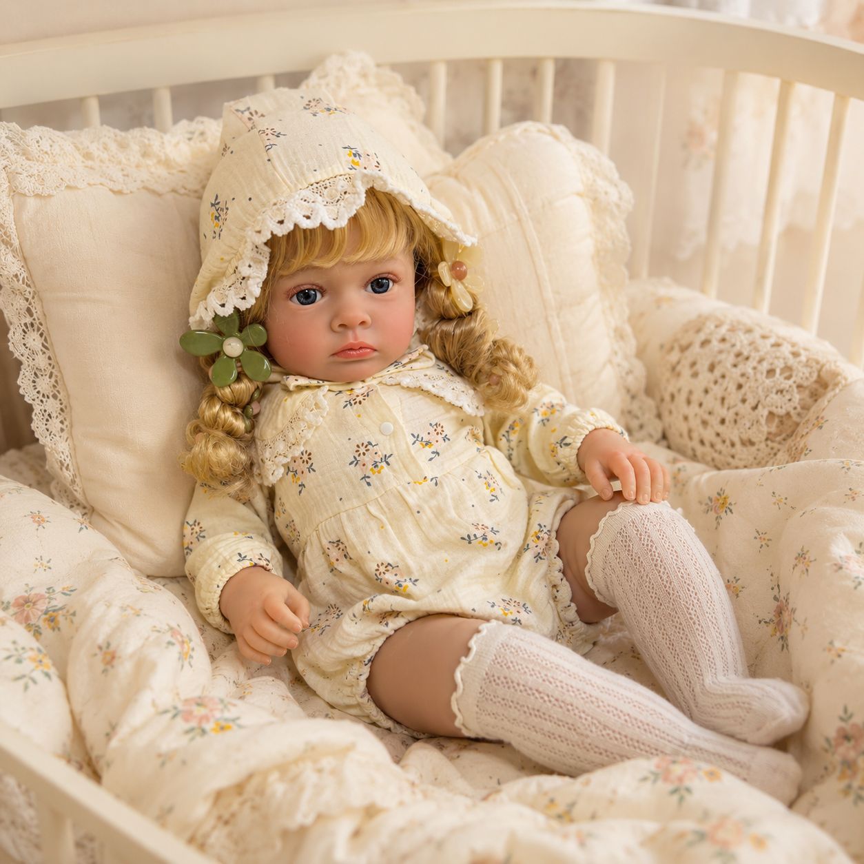 Real‑Looking 24 Inch with Cloth Body Doll, Warm Playmate for Kids & Adult Doll Lovers for Special Gift‑Giving Moments