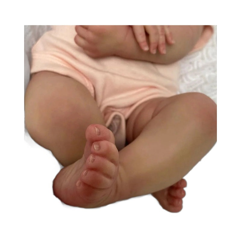 19inch Lifelike Reborn Baby Girl Doll, Full Vinyl Handmade Doll, Realistic Newborn Toy for Kids