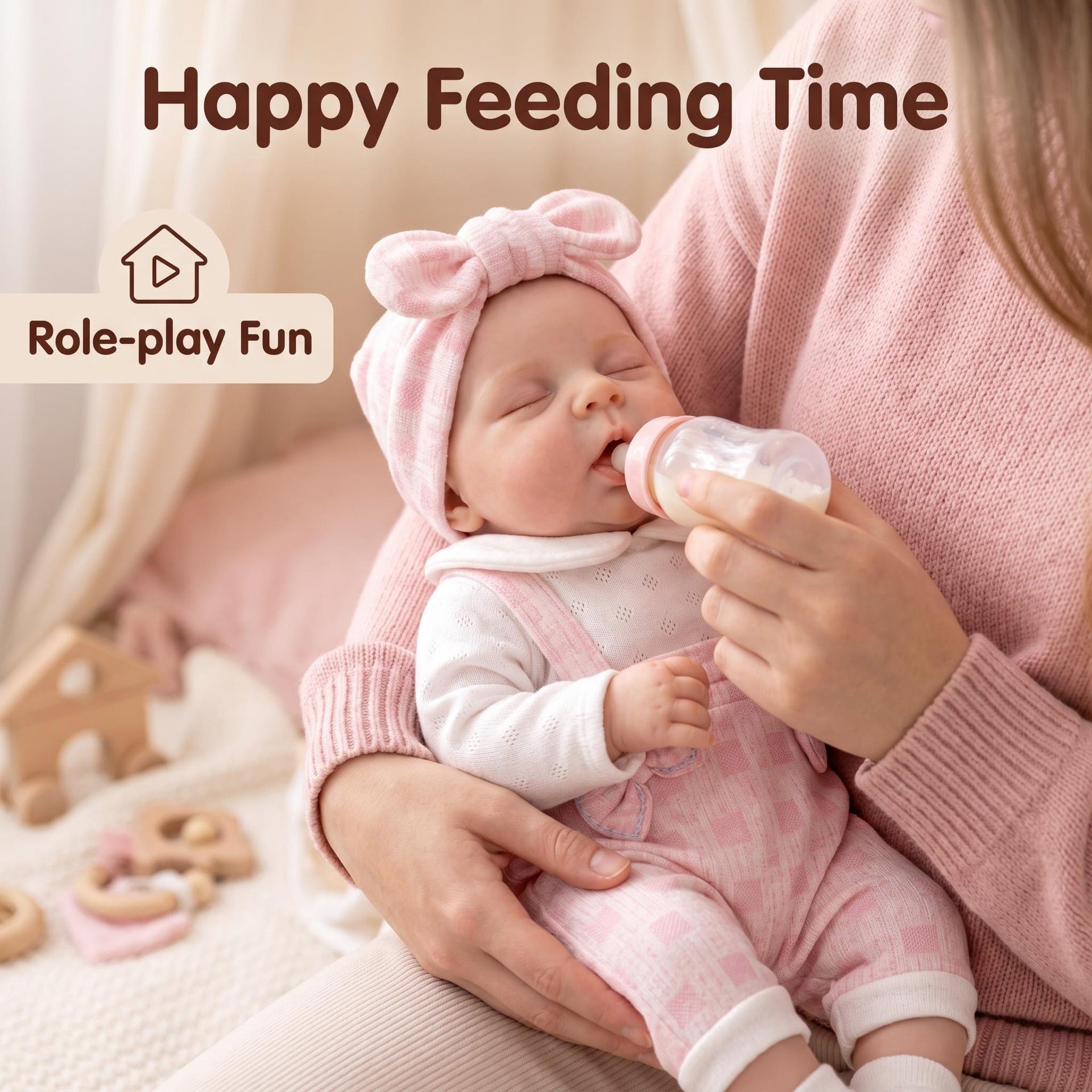 Soft‑Touch 12‑Inch Full Silicone Reborn Doll, Peaceful Slumber Design, Multi‑Age Companion for Festive Gift‑Giving