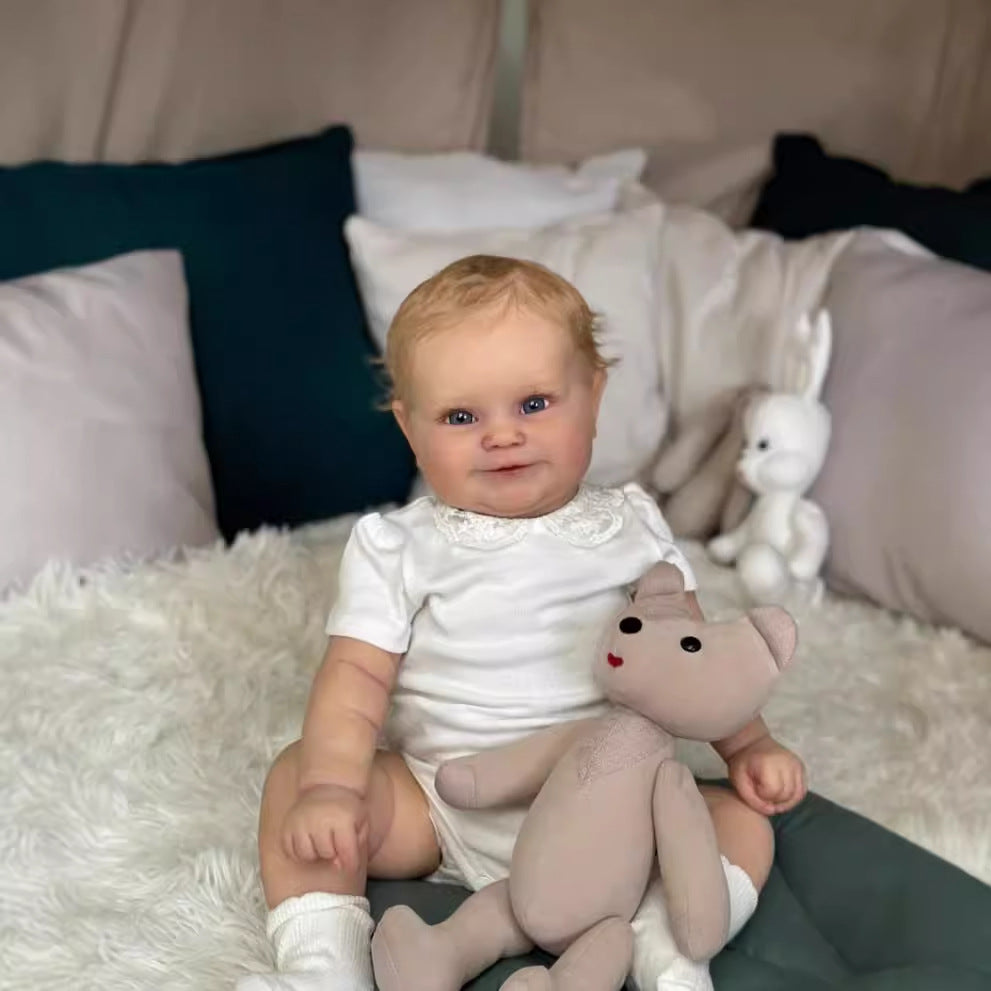 20/24inch Reborn Dolls with Cloth Body Touch Soft implanted Gold hair,  Newborn Baby Dolls Toys for Girls Reborn Dolls