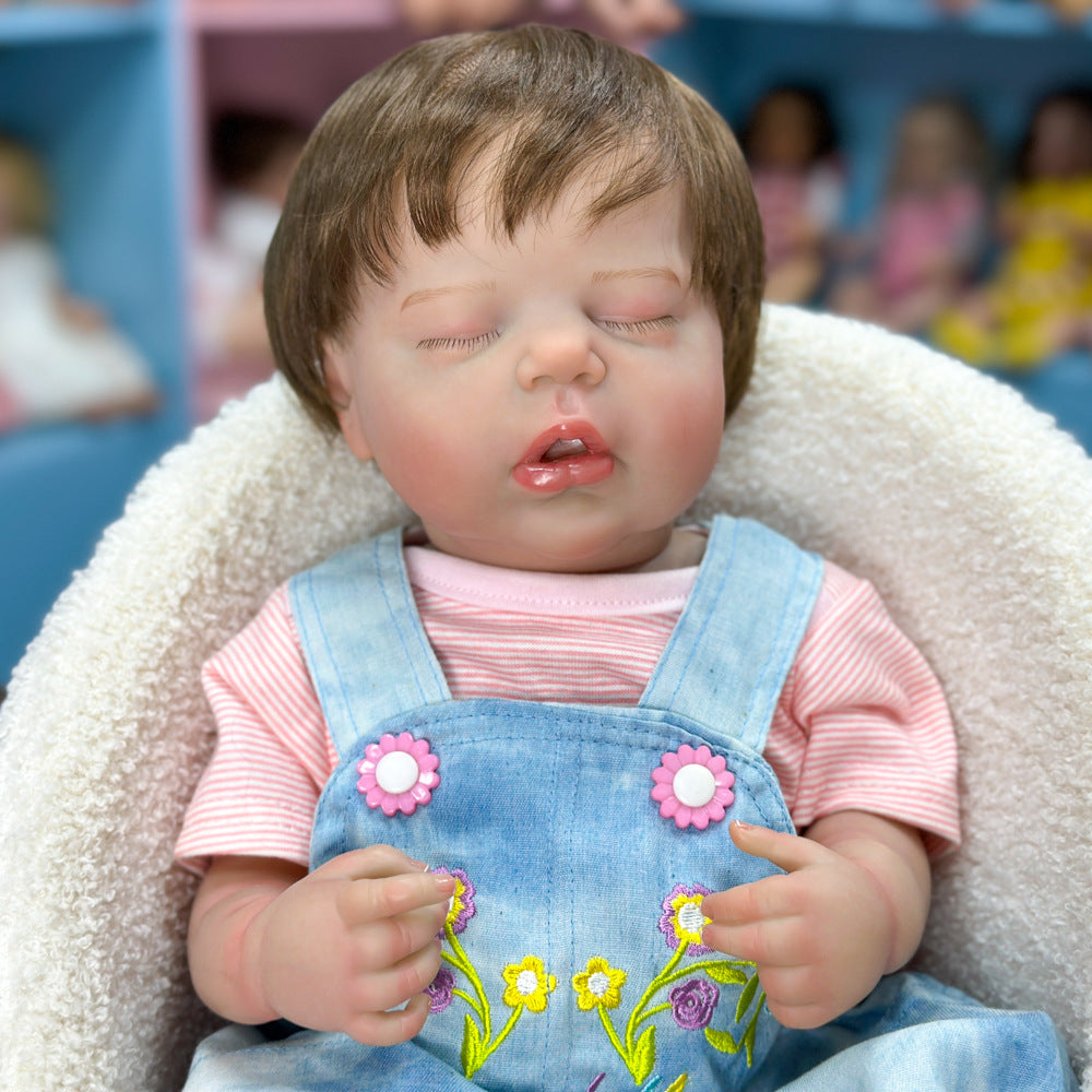Pick a Special Birthday Gift: 20 Inch Full Vinyl Sleeping Doll, Authentic-Looking Infant Companion Toy