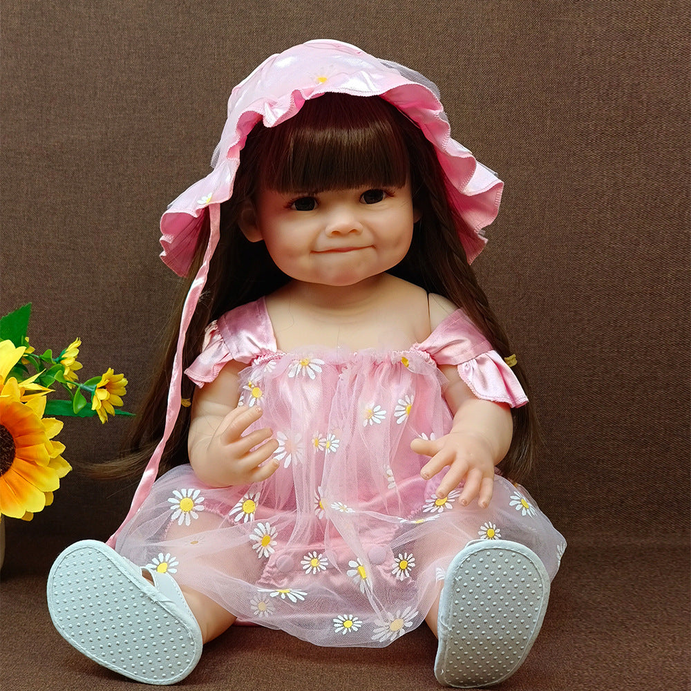 22 Inch with Full Vinyl Sound‑Sensor Reborn Doll, Engaging Companion Play Toy, Perfect Present for Kids & Adult Collectors on Special Days