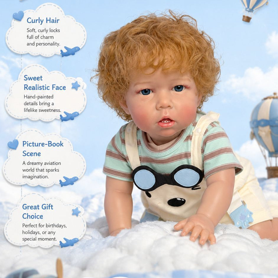 26 Inch with Cloth Body Reborn Style Doll, Hand‑Finished Details, Perfect Choice for Birthday and Holiday Gifting